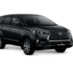 Toyota Innova Reborn hitam untuk layanan sewa mobil Jakarta dengan driver profesional dari Qiana Rent Car