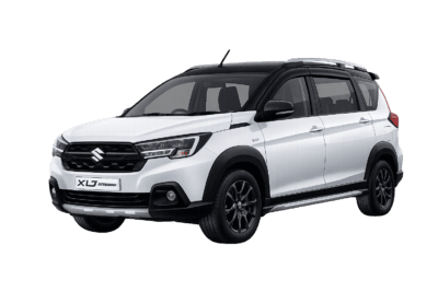 Suzuki XL7 putih dari Qiana Rent Car untuk layanan sewa mobil dengan supir di Jakarta